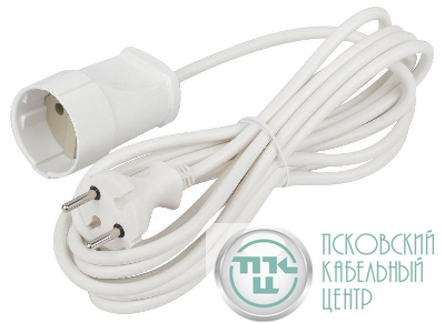 Удлинитель-шнур 1х5м без заземл. 6А IP20 UX(6)-1-5m ПВС 2х0.75 Эра Б0039820