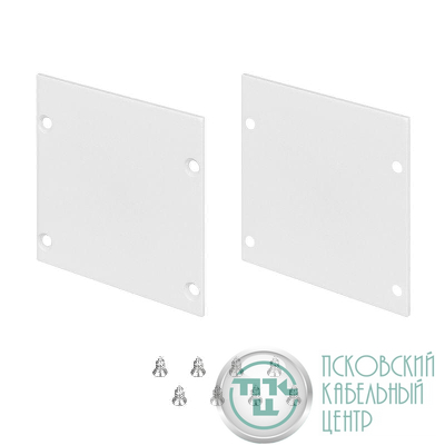 Заглушка LINE-S-5050 WHITE глухая металл (комплект) Arlight 041869