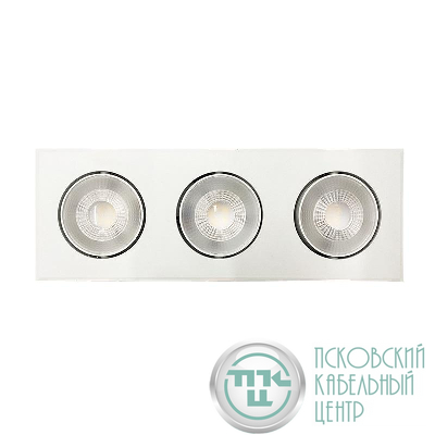 Светильник светодиодный PSP-S 413 3х8Вт 4000К IP40 40град. карданный бел. JazzWay 5048379