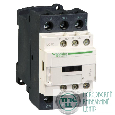 Контактор D 3п 25А кат. 36В DC 1НО+1НЗ ограничитель перенапр. расшир. диапазон SchE LC1D25CD