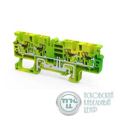 Клемма заземляющая push-in OptiClip CPG-4-QUATTRO-PE-I-(0.2-4)-PEN КЭАЗ 331860