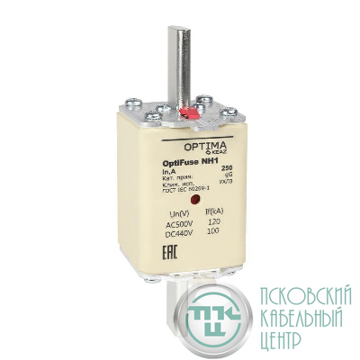 Вставка плавкая OptiFuse NH1-100-gG-УХЛ3 КЭАЗ 374942