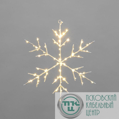 Фигура светодиодная подвесная "Снежинка" на метал. каркасе тепл. бел. Neon-Night 501-056