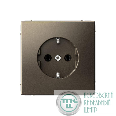 Розетка ArtGallery 16А с заземл. механизм мокко SE GAL000643