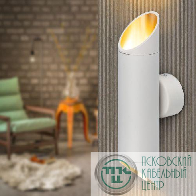 Светильник WL52 WH/GD 2хGU10 2х12Вт IP20 настенный бел. золото Эра Б0061200