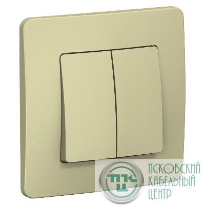 Переключатель 2-кл. СП BLANCA (сх.6+6) 10А 250В беж. SchE BLNVS106607