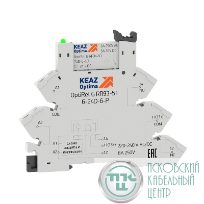 Модуль релейный OptiRel G RM38-61-24D-6-P-CO КЭАЗ 282948