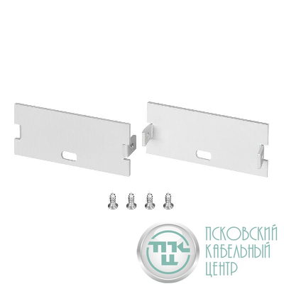 Заглушка FLOOR60 с отверстием алюм. (комплект) Arlight 046418