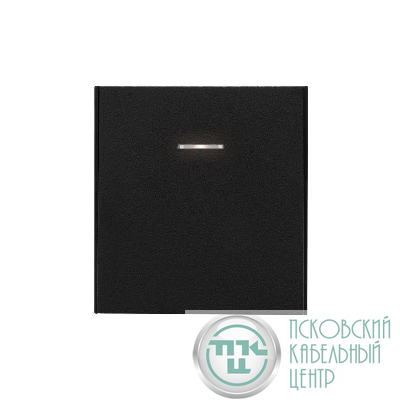 Переключатель перекрестный 1-кл. СП STRONG 10А с подсветкой антрацит Kranz KR-78-0718-5