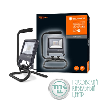 Прожектор светодиодный WORKLIGHT 30Вт 2700лм 4000К нейтр. бел. переносной с ручкой сер. LEDVANCE 4058075213852