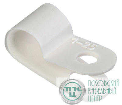 Скоба крепежная 6мм нейлон. бел. (уп.50шт) IEK USK11-06-050-K01