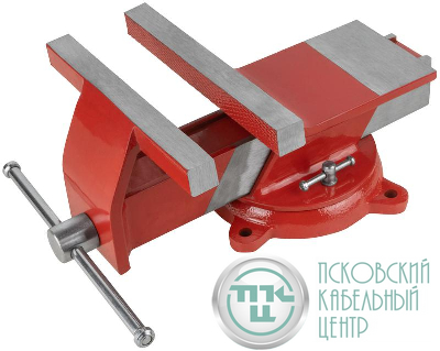 Тиски слесарные поворотные стальные 200мм (8.4кг) КУРС 59599
