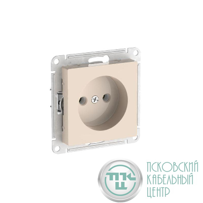 Розетка AtlasDesign 16А без заземл. без шторок быстрозажим. клем. механизм беж. SE ATN000241S