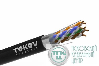 Кабель витая пара F/UTP 4х2х24AWG(0.52мм) кат.5E PE outdoor Fluke tested 305м (м) PRO TOKOV ELECTRIC TKP-C05-F42-5E-RU-OD