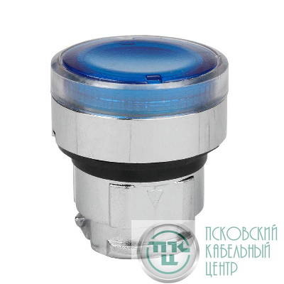 Головка кнопки OptiSignal D22 A4-PL-6 с подсветкой син. металл ZB4BW363 КЭАЗ 332260