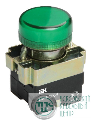Индикатор светосигнальный LAY5-BU63 d22мм 230В зел. KARAT IEK BLS50-BU-K06