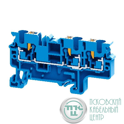 Клемма с 3-мя контактами push-in OptiClip СP-4-TRIPLET-I-BU син. КЭАЗ 331849