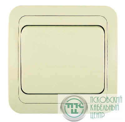 Переключатель проходной 1-кл. СП Mimoza 10А IP20 крем./крем. Makel 25005