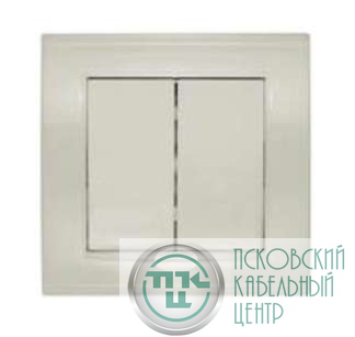 Выключатель 2-кл. СП Бриллиант 10А IP20 сл. кость UNIVersal 7948622