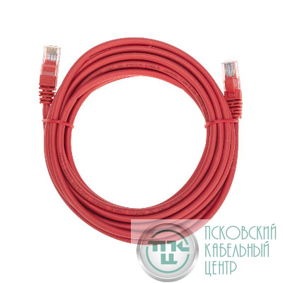 Патч-корд U/UTP CAT 5e RJ45-RJ45 26AWG LSZH красн. 5м Rexant 02-0103-5