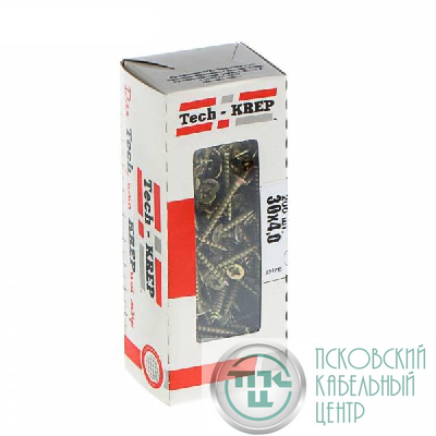 Саморез универсальный 30х4.0мм желт. (уп.200шт) Tech-Krep/Zitar 102243