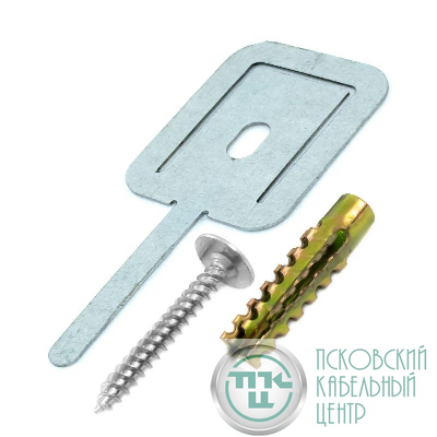 Комплект для крепления ОКЛ с использ. самореза дюбеля и хомута FR ПР-40 (уп.100шт) Промрукав PR08.5201