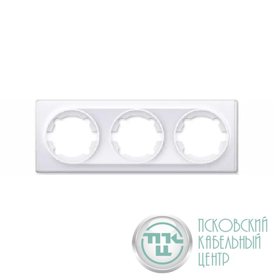 Рамка 3-м Florence бел. 1E52301300 OneKeyElectro 2172784