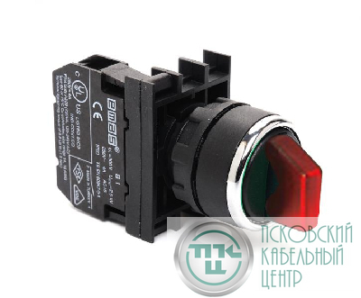 Переключатель 0-1 без фиксации красн. (1НО) EMAS B100SL21K