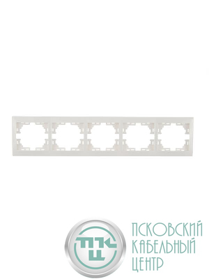 Рамка 5-м Mira горизонт. бел. LEZARD 701-0200-150
