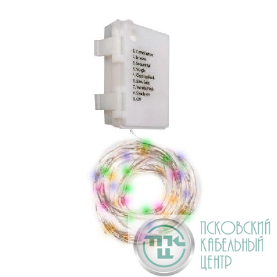 Гирлянда DC-G03-120M 120microLED RGB 12.1м 8реж. 3xAA (не в компл.) ФАZА 5047815