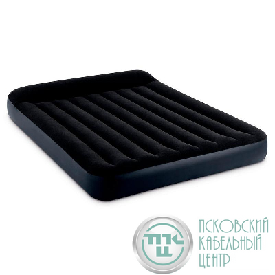 Матрас надувной 152х203х25см с подголовником (64143) INTEX 6941057413556