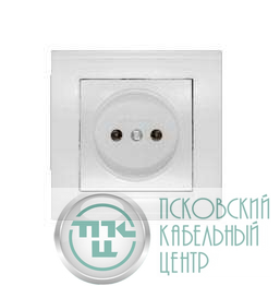 Розетка 1-м СП Бриллиант 16А IP20 без заземл. бел. UNIVersal 7947588