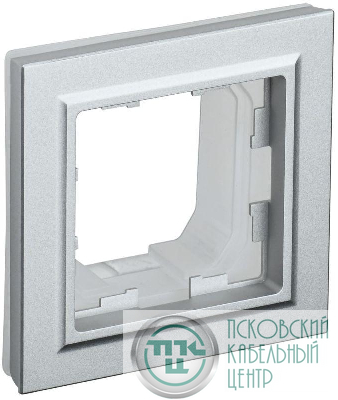 Рамка 1-м IP44 BRITE РУ-1-БрА-44 алюм. IEK BR-M12-44-K47
