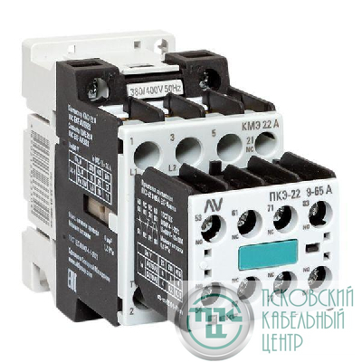Комплект КМЭ 1НЗ 22А кат. 400В АС 2НО+2НЗ AVERES EKF ctr-s-22-01-400-av-22