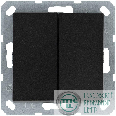 Выключатель 2-кл. 10А IP20 механизм антрацит Jasmart G3023B