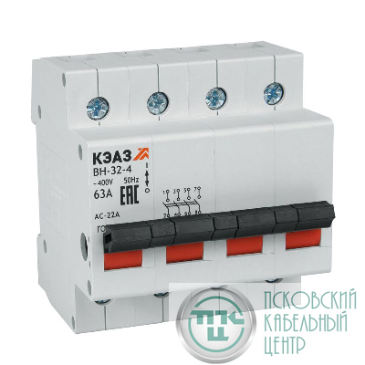 Рубильник мод. ВН32 4100 УХЛ3 КЭАЗ 141643