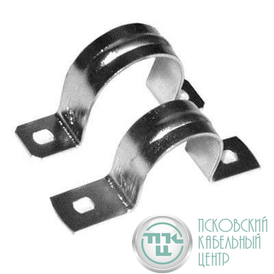 Скоба крепежная двухлапковая d34мм метал. оцинк. Ruvinil С21434