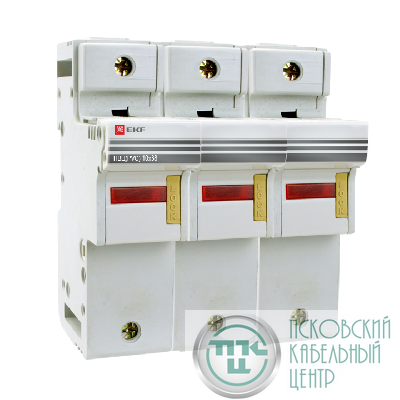 Предохранитель-разъединитель для ПВЦ 10х38 3п EKF pr-10-38-3