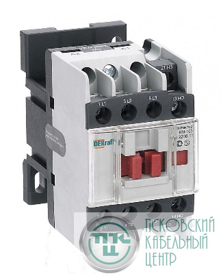 Контактор КМ-103 12А кат. 220В AC 1НО+1НЗ AC-3 DEKraft 22108DEK