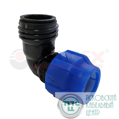 Отвод компрессионный с наружной резьбой 25х1/2дюйм (120/30) VALFEX 1210012425012