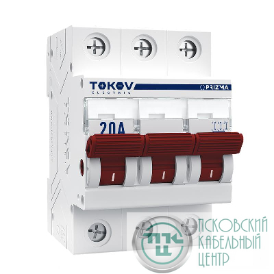 Выключатель нагрузки модульный 3п 20А PRIZMA TOKOV ELECTRIC TKE-PZ60-MDSI-3-20