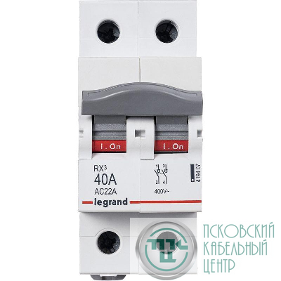 Выключатель-разъединитель 2п 40А RX3 Leg 419407