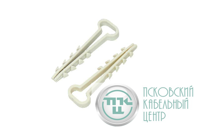 Дюбель-хомут 5-10 для плоского кабеля бел. (уп.100 шт) PROCONNECT 07-4611