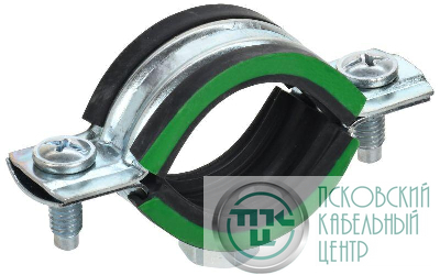 Скоба двухкомпонентная с резин. уплотн. d11-15мм метал. ELASTA IEK ET-MP40D-SK-011-02-270