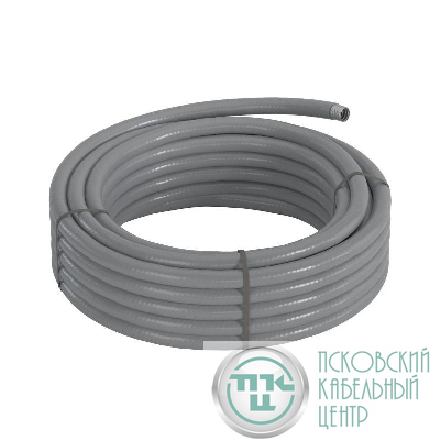 Металлорукав DN 12мм в гладкой SEBS изоляции Dвн. 12.0мм Dнар. 18.0 50м сер. DKC 607S012