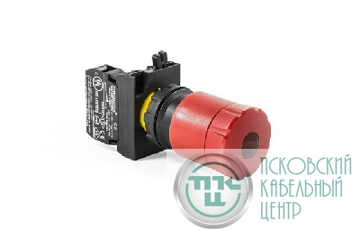 Кнопка аварийная включение отжатием с подсветкой (1НЗ) (CP) EMAS CP200ECS30