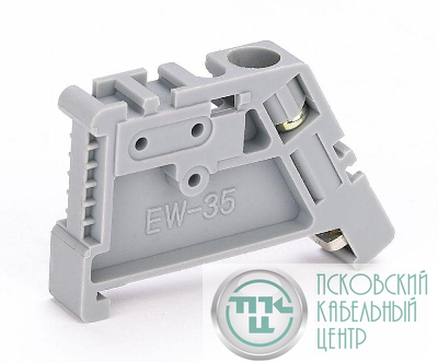 Ограничитель ФК102-01 на DIN-рейку 1 винт пластик. DEKraft 32057DEK