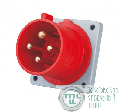 Вилка для скрытой проводки 3Р+РЕ 16А 380В IP44 ВЩ-103 DEKraft 26231DEK