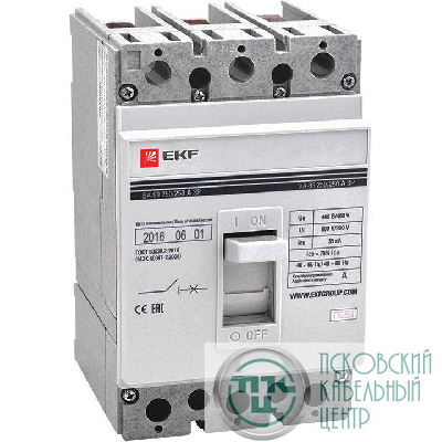 Выключатель авт. ВА-99 250/200А EKF mccb99-250-200