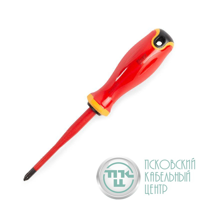 Отвертка диэлектрическая PH2х100 СЛИМ КВТ 103008